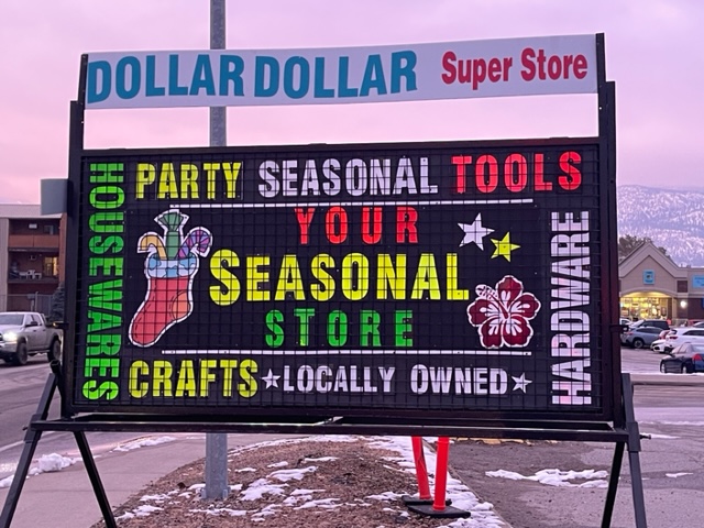 L&L Signs & Neon Ltd | Dollar Dollar Superstore Black Sign L&L Signs & Neon Ltd | Dollar Dollar Superstore Black Sign